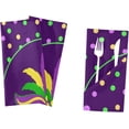 thumbnail image 7 of Coolnut Mardi Gras Colorful Carnival Cloth Napkins 6PCS,Mardi Gras Carnival Mask Feathers Soft and Skin Friendly Dinner Napkins Washable for Dinner, Hotel,Reunion,BBQ Party, 7 of 7
