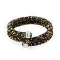 thumbnail image 3 of Black and Gold Glittery Wrap Around Luxurious Crystal Bracelet, 3 of 5