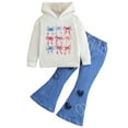 thumbnail image 3 of 5-6 Years Child Baby Girls' And Toddler Long Sleeve Active Shirt and Pant, 2 Piece Outfit 6-12 Months 12-24 Months 2T 3T 4T 5T 6T 7T Set, 3 of 3