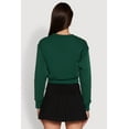 thumbnail image 5 of Womens Fleece Lined V-Neck Crop Sweatshirt, 5 of 5