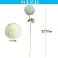 thumbnail image 2 of Artificial Flower 8pcs 22'' Long Stem Silk Pompon Flower Pom-Poms Hydrange Dahlia Daisy Dandelion for Wedding Bridal Bouquet Bridesmaid Home Décor Baby Shower Centerpiece(Color Mix-2), 2 of 5