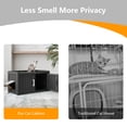 thumbnail image 7 of Decksplore Weatherproof Cat Litter Box Enclosure, Multi-Functional Double Door Cat Cabinet, Hidden Litter Box Furniture for Indoor/Outdoor Use, Black, 31.9”L x 16.4”W x 17.9”H, 7 of 7