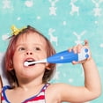 thumbnail image 1 of Cepillo de dientes infantil a pilas, con cerdas suaves y reemplazables. Ideal para niños mayores de 3 años. Cepillo de dientes de plástico para viajes., 1 of 6