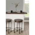 thumbnail image 3 of Hillsdale Casselberry 26.25" Metal Counter Stool in Distressed Walnut/Brown, 3 of 4