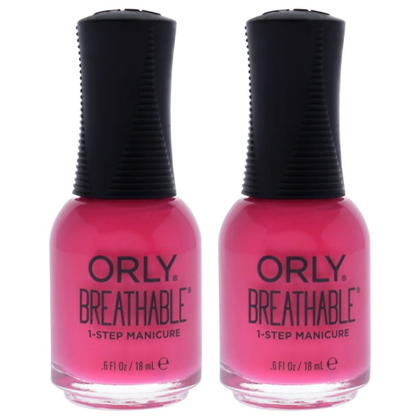 Tratamiento transpirable más color - 20965 Pep In Your Step de Orly para mujeres - Esmalte de uñas de 0,6 oz - Paquete de 2