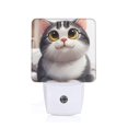 thumbnail image 1 of Balery Cute Cartoon Kitten Luz Nocturna LED con Sensor Automático, Enchufe con Sensor Crepuscular, Luz Suave de 0.5W para Dormitorio, Pasillo, Baño-US, 1 of 7