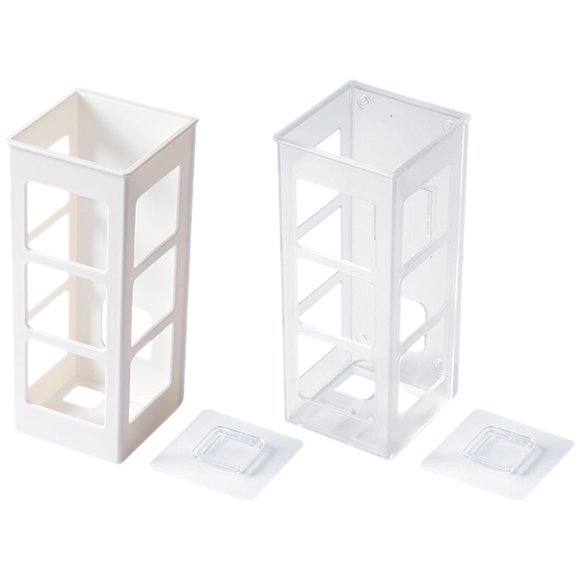 2pcs soporte para el secador de cabello Hueco Out Organizador de herramientas para el cabello sin soporte de pared de pared Racker de secador de cabello