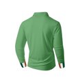 thumbnail image 2 of Men's Hello Darkness My Old Friend Long Sleeve Polo Shirt Casual Collared Pullover Top, 2 of 4