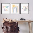 thumbnail image 4 of Stupell Industries Dream Big Little Illustration Typography Painting Black Framed Art Print Wall Art, 24 x 30, Set of 3, 4 of 9