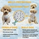thumbnail image 5 of UBIUO - Traje de recuperación para perros, camiseta posoperatoria para cachorros, ropa protectora contra heridas para pequeños animales, perros y gatos (rayas rosa y blanca), 5 of 5