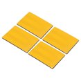 thumbnail image 1 of Unique Bargains Patch Réfléchissant 2'x3', 4 Pcs Appliques de Sécurité, Jaune Foncé, 1 of 6