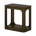 thumbnail image 3 of Plank+Beam Rectangular Side Table with Shelf, Slim Side Table for Living Room, Walnut, 3 of 7