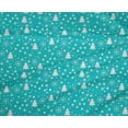 thumbnail image 4 of oneOone Polyester Lycra Turquoise Blue Fabric Snowflake,Star & Tree Sewing Craft Projects Fabric Prints By Yard 56 Inch Wide, 4 of 4