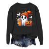 thumbnail image 1 of Wyzesi Ensembles de Sweatshirts de Maternité Sweatshirts pour Femmes Décontracté Manches Longues Tee-Shirts Graphiques Col Rond Sweatshirts Pull Tops pour Femmes Sweatshirt Graphique Marron Lune Sweatshirts Long, 1 of 4