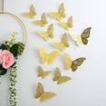 thumbnail image 3 of Pegatinas de pared de mariposas huecas, diseño de mariposas de papel huecas en 3D para bodas, festivales y decoración del hogar, 3 of 6