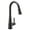 Matte Black, variant on Moen 7864EWBLS Sleek Motionsense Wave Sensor Touchless One-Handle High Arc Pulldown Modern Kitchen Faucet Featuring Power Clean, Black Stainless