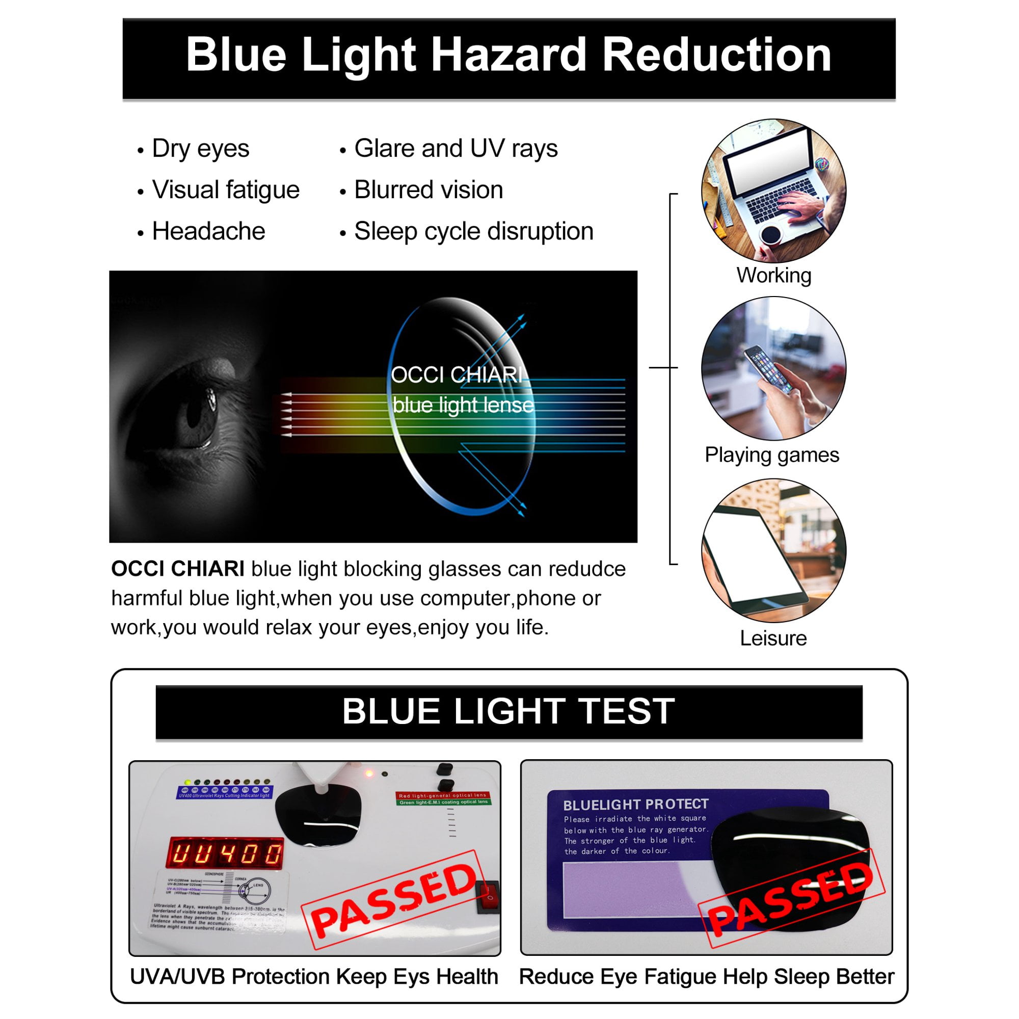 OCCI CHIARI Bifocal Sunglasses Reading Glasses Women Oversized Sunglass Readers 1.5 UV Protection Outdoor 1.0 1.5 2.0 2.5 3.0 3.5 with Acrylic Lens