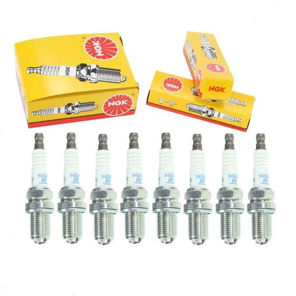 8 pc NGK Standard Spark Plugs compatible with BMW 540i 4.4L V8 1998-2003