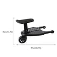 thumbnail image 2 of OUNONA Stroller Auxiliary Pedal Standing Platform Fashion PP Material 1Set, 2 of 8