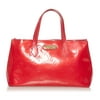 Pre-Owned Louis Vuitton Vernis Wilshire PM Leather Red