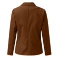 thumbnail image 4 of Gubotare Womens Casual Blazers Open Front Long Sleeve Work Office Jackets Blazer (Coffee,M), 4 of 5