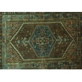 thumbnail image 1 of Ahgly Company Indoor Rectangle Persian Turquoise Blue Traditional Area Rugs, 7' x 10', 1 of 4