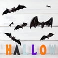 thumbnail image 1 of 12Pcs/Set Wall Sticker Waterproof Vivid Eco-friendly Creative Self-adhesive Improve Ambience 3D Effect Increase Vitality Bat Background Sticker for Halloween, 1 of 9