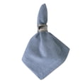 thumbnail image 2 of Design Imports Blue Solid Chambray Napkin Set of 6, 2 of 7