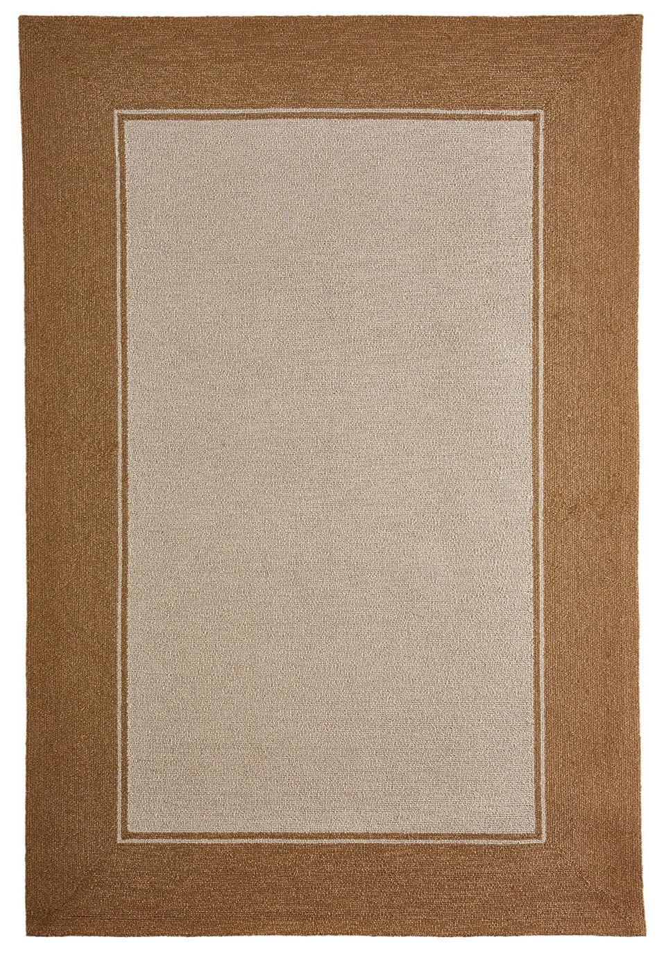 Liora Manne Napoli Border Camel Indoor/Outdoor Rug 5' x 7'6