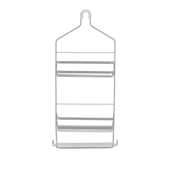Bath Bliss Cottage Collection Deluxe 3 Shelf Hanging Shower Caddy in Grey