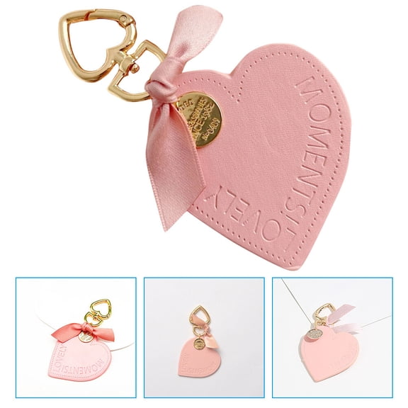 UNOMOR Bag Hanging Ornament Leather Pink 1Set for Thanksgiving Day