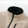 thumbnail image 6 of LYMAYTER Kids Unisex Fleece Jacket Boys Girls Solid Color Warm Outerwear Toddler Fall Winter Cardigan Coat for 5-15 Years, 6 of 8