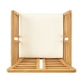 thumbnail image 6 of Cascada Outdoor Modern Acacia Wood 8 Seater Chat Set with Cushions, Brown Patina and Cream, 6 of 10