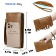 thumbnail image 3 of Contact's Leather 4 slots Passport Holder for Family with RFID Blocking , Passport Wallet for Travel (Brown), 3 of 7