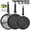 BLACK-1, variant on Vivicreate 3-Piece Nonstick Frying Pan Set, Aluminum Skillet Set (8.5", 10", 10" Deep), Easy Clean, Fast Heating, for Gas, Electric & Induction
