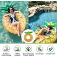 thumbnail image 3 of Boya de piscina de piña, flotador inflable de piscina, juguetes inflables grandes, flotador de playa oceánica, silla de piscina para adultos y niños, colchón de aire de piscina, 3 of 5