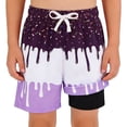 Big Boys Swim Trunks Inner Shorts Ice Cream Cone Sweet Print Boys Swim ...