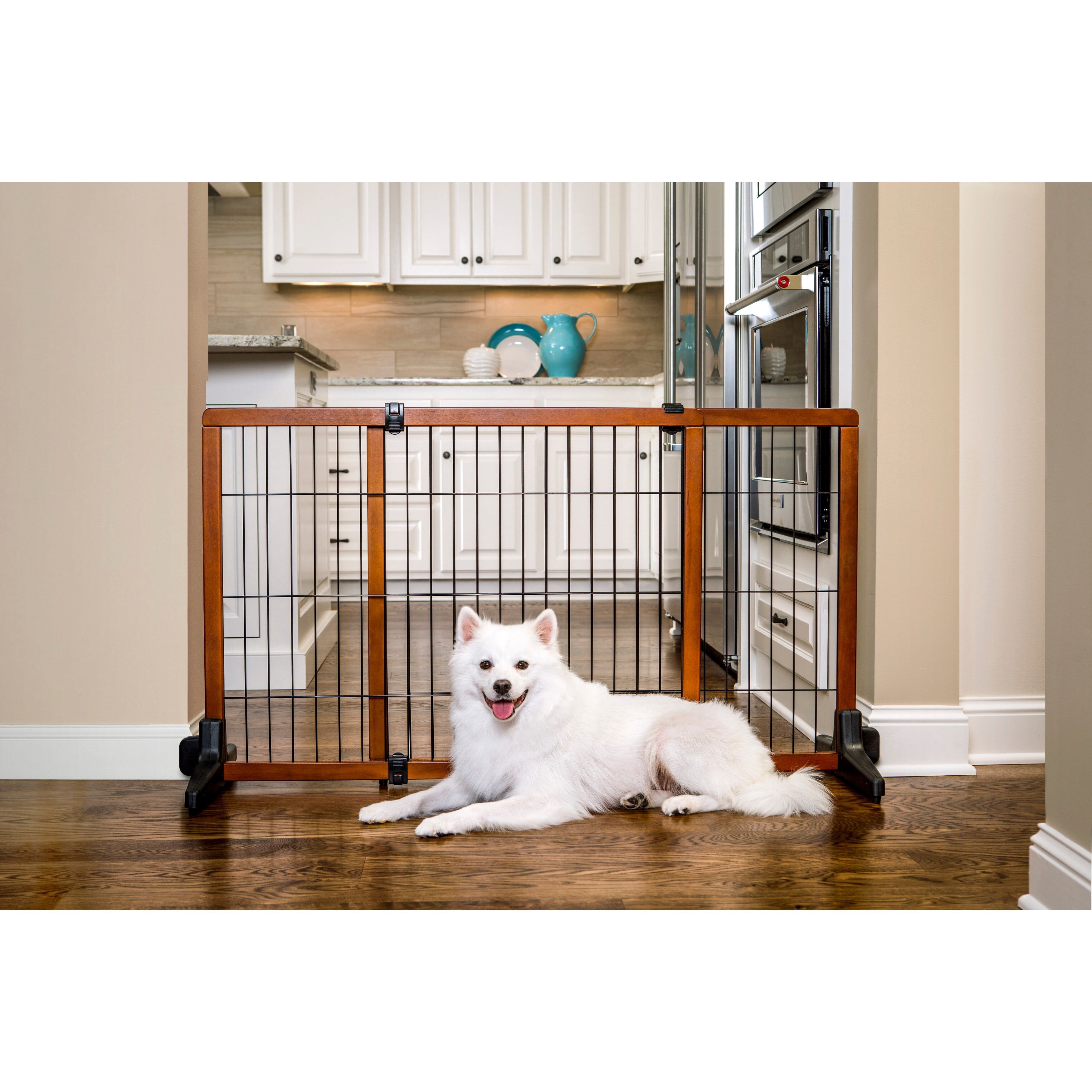 Carlson 2870DS 2-in-1 Extra Tall Wood Freestanding Pet Gate