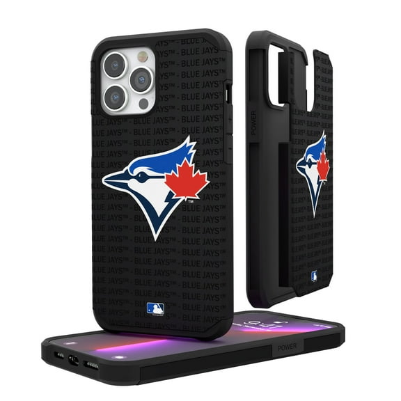 Toronto Blue Jays iPhone Text Backdrop Rugged Case