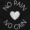 thumbnail image 2 of Pain No Gain Motivational Workout Women Plus Size Crewneck Sweatshirt Brisco Brands 2X, 2 of 3