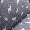 thumbnail image 2 of Safdie & Co. Ensemble de Draps 3PC Lit Simple Cerf Gris, 2 of 3
