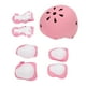 thumbnail image 4 of 7 unids/set casco de seguridad para niños conjuntos de rodilleras y coderas equipo de protección transpirable para montar en patinaje rosa, 4 of 10