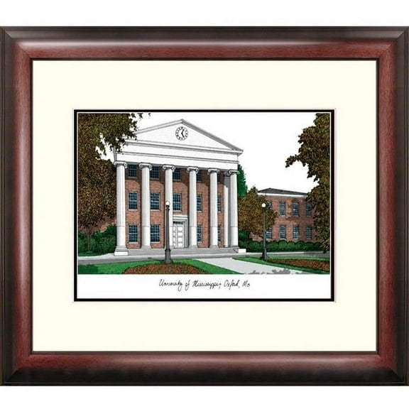 University of Mississippi Alumnus Framed Lithogrpaph