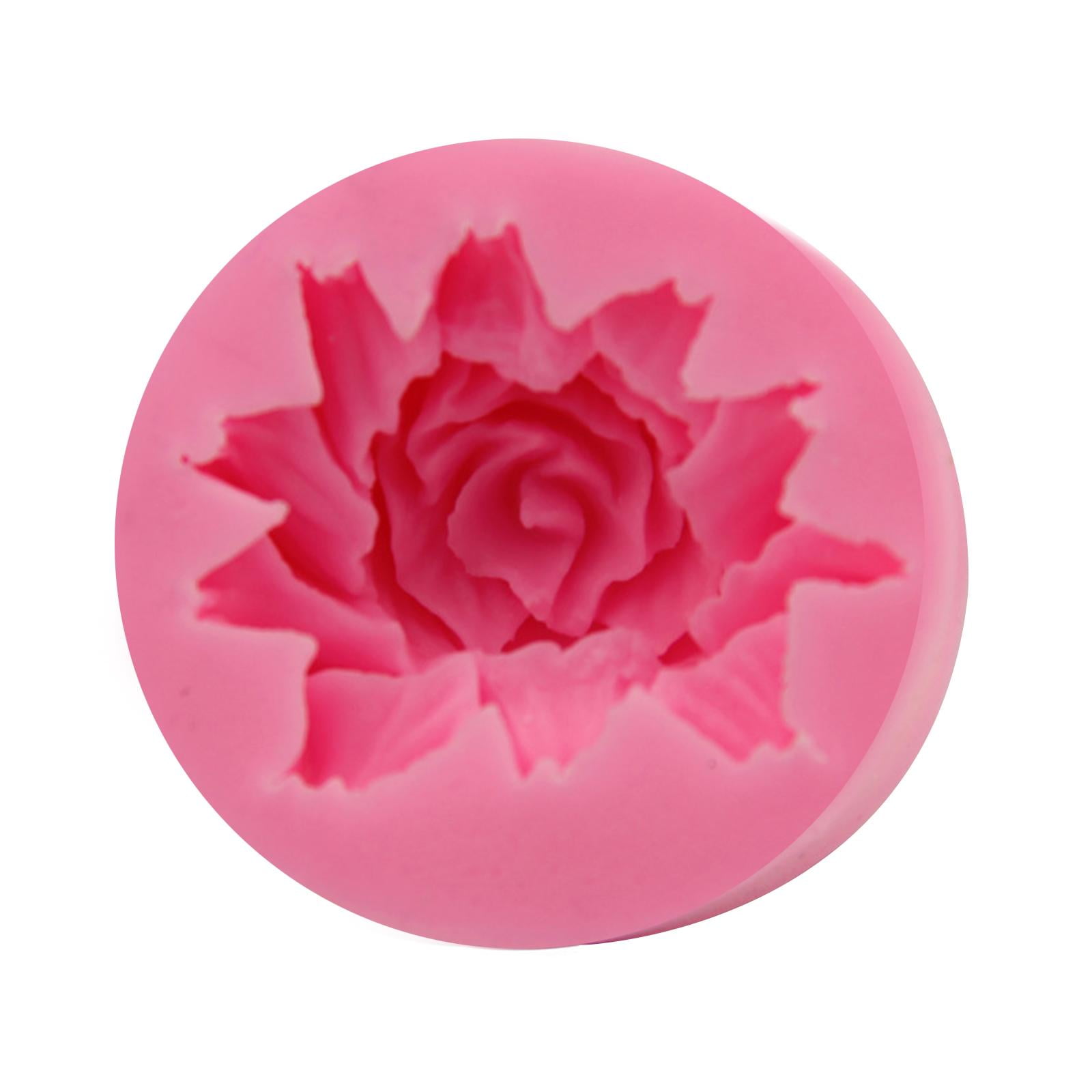 Flower Bloom Rose shape Silicone Fondant Soap 3D Cake Mold Cupcake Jelly  Candy Chocolate Decoration Baking Tool Moulds
