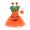 b-Orange, variant on 3PCS Pumpkin Halloween Dresses Kids Girls Princess Birthday Party Dress up Outfit with Headband Bags Set 4T