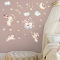 thumbnail image 1 of cute bunny rabbit animal removable wallpaper, 1 of 5
