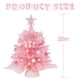 thumbnail image 2 of Árbol de Navidad SY CRAFT mini rosa con luces y adornos, 2 of 8