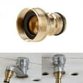 thumbnail image 4 of Brass Faucet Tap Quick Connector G3/4 Male Thread Hose Pipe Adapter Fitting, 4 of 9