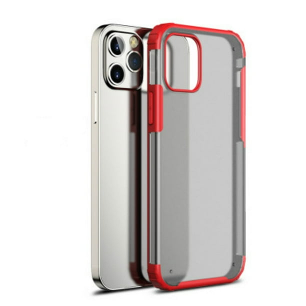 Full Silicone Edge Matte Phone Hard Case Shockproof Translucent Protective Cover For Iphone 12 12 Mini 12 Pro 12 Pro Max Red Walmart Com Walmart Com