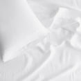Solid Washed White Linen King Flat Sheet